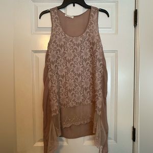 Indigo Soul Woman’s Sleeveless Tunic Top size Medium